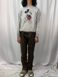 画像2: 80's Disney MICKEY MOUSE キャラクタープリントスウェット L (2)