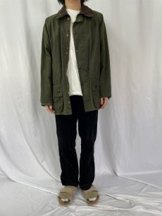 画像2: 90's Barbour ENGLAND製 "BEAUFORT" オイルドジャケット 3ワラント (2)