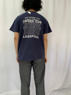 画像5: 90's THE CAVERN CLUB ライブハウスプリントTシャツ NAVY L (5)