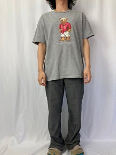 画像2: POLO Ralph Lauren ポロベア プリントTシャツ M (2)