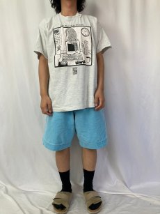 画像2: 90's STUART KATT CANADA製 "CAT WANTS A MOUSE" 猫プリントTシャツ XL (2)