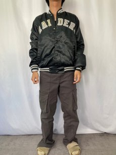 画像2: 90's Chalk Line "RAIDERS" フットボールチーム ナイロンスタジャン M (2)