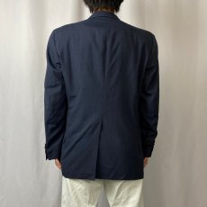 画像3: 〜90's BURBERRY USA製 テーラードジャケット NAVY (3)