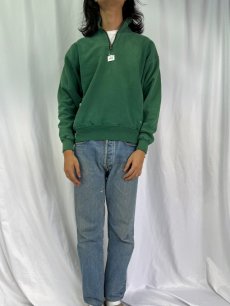 画像2: 90's〜 RUSSELL ATHELETIC "HIGH COTTON" USA製 ハーフジップスウェット L (2)