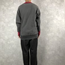 画像4: 90's REBEL REVERSE WEAVE TYPE ツートーンスウェット L (4)