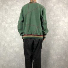 画像4: 90's MT SPORKANE KNITTING MILLS パッチワークデザイン REVERSE WEAVE TYPE カレッジスウェット XXL (4)