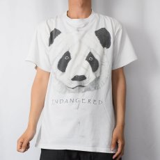 画像3: 90's ONE PLANET "ENDANGERED" パンダプリントTシャツ L (3)