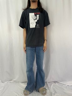 画像2: TOM AND JERRY キャラクターパロディプリントTシャツ XL (2)