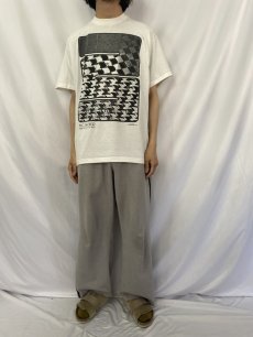 画像3: 90's M.C. Escher USA製 騙し絵アート マルチプリントTシャツ XL (3)