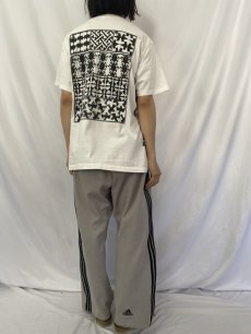 画像5: 90's M.C. Escher USA製 騙し絵アート マルチプリントTシャツ XL (5)