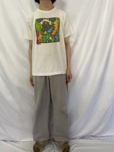 画像3: 90's Keith Haring USA製 "Andy Mouse" アートプリントTシャツ L (3)