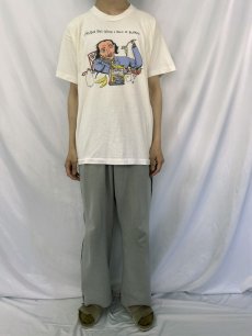 画像3: 90's SALVIDOR DALI USA製 "EATING A BOWL OF SURREAL" アートイラストプリントTシャツ XL (3)