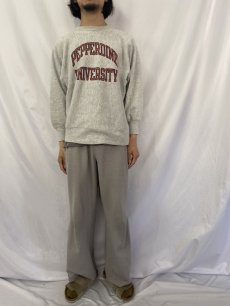 画像3: 80's Champion REVERSE WEAVE トリコタグ USA製 "PEPPERDINE UNIVERSITY" 染み込みプリントスウェット M (3)