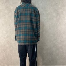 画像4: 90's STUSSY OUTER GEAR ウエスタンヨーク切替 ウールジャケット L (4)