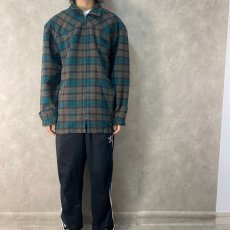 画像2: 90's STUSSY OUTER GEAR ウエスタンヨーク切替 ウールジャケット L (2)