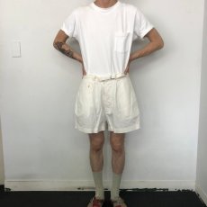 画像2: White Linen Shorts W26-33 (2)