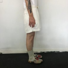 画像4: White Linen Shorts W26-33 (4)