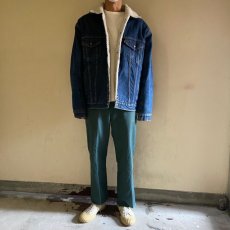 画像2: 90's Levi's USA製 デニムボアジャケット L (2)