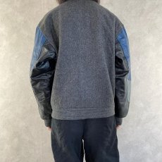 画像4: MODERN "ENFORCER" CANADA製 レザー×ウール スタジャン LARGE (4)