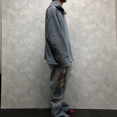 画像3: 90's STUSSY USA製 ロゴ刺繍スウェットフーディー XL (3)