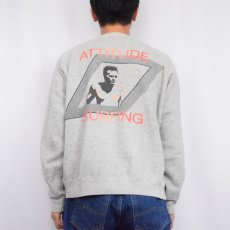 画像4: 80's ocean pacific "ATTITUDE SURFING" プリントラグランスウェット L (4)