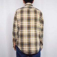 画像3: 70's CHRLIE BROWN SHIRTMAKERS USA製 チェック柄 ライトネルシャツ M (3)