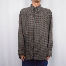 画像2: PENDLETON チェック柄 コーデュロイボタンダウンシャツ L (2)