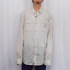 画像2: DENIM&SUPPLY RALPH LAUREN オールオーバーパターン ウエスタンシャツ XXL (2)