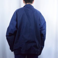 画像3: 2000's adidas サイドライン ナイロンコーチジャケット NAVY L (3)