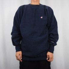 画像2: 90's Champion REVERSE WEAVE USA製 目付きスウェット NAVY XXL (2)