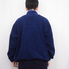 画像3: 90's L.L.Bean ハーフスナップ フリースジャケット NAVY (3)