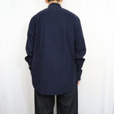 画像3: Barbour コーデュロイ ボタンダウンシャツ NAVY (3)