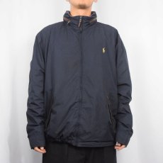 画像2: POLO Ralph Lauren ポリエステル スイングトップ NAVY XL (2)