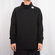 画像2: JOE FRESH ACTIVE ハイネック キルティングプルオーバー BLACK M (2)