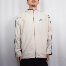 画像2: 2000's adidas 切り替えデザイン サイドラインジャケット M (2)