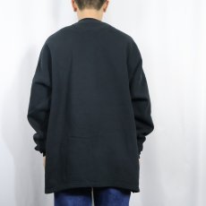 画像3: 90's〜 RUSSELL ATHLETIC USA製 ヘンリーネックスウェット BLACK XXL (3)