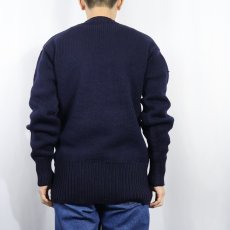 画像3: 50's Horace Partridge Co. ワッペン付き ウールニットセーター NAVY (3)