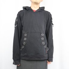 画像2: TRIPP NYC ボンテージスウェットフーディ BLACK L (2)