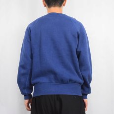 画像3: 80's TIGER BRAND "QUEEN'S UNIVERSITY" プリントラグランスウェット NAVY L (3)