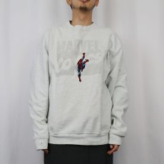 画像2: 90's MARVEL COMICS USA製 "SPIDER-MAN" キャラクター刺繍スウェット XL (2)