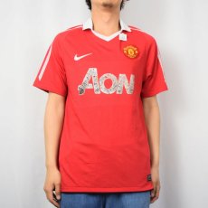 画像2: Manchester United サッカーユニフォームシャツ M (2)