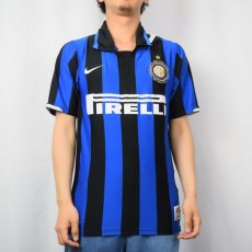 画像2: 2000's Inter Milan "100 ANNI INTER" サッカーユニフォームシャツ S (2)