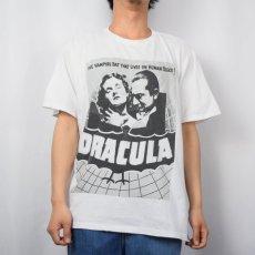 画像2: DRACULA ヴァンパイア映画プリントTシャツ XL (2)