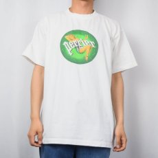 画像2: perrier 飲料メーカープリントTシャツ L (2)