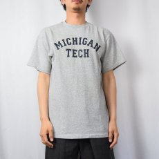 画像2: 90's USA製 "MICHIGAN TECH" プリントTシャツ M (2)