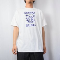 画像3: 80's BRUNDIDGE BULLDOGS USA製 アメフトチームプリントTシャツ L (3)