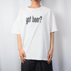 画像2: 90's USA製 "got beer?" パロディプリントTシャツ XL (2)