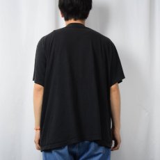 画像3: 90's POLO Ralph Lauren ロゴ刺繍 ポケットTシャツ BLACK XL (3)