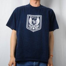 画像2: 80〜90's POLO Ralph Lauren USA製 エンブレムプリントTシャツ NAVY ONE SIZE  (2)
