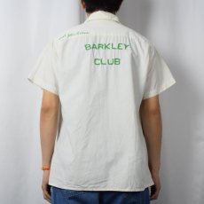 画像4: 50's Douglas "BARKLEY CLUB" チェーン刺繍 オープンカラーシャツ (4)
